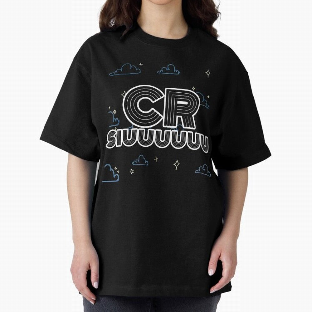 Siuuu 7 CR7 goal funny Oversized T-Shirt Celebrate Classic Football Spirit in FIFA World Cup 2026 USA Canada Mexico Spirit, Made for Brazil, Portugal and Argentina, Cristiano Ronaldo, Haaland and CR7, Worldwide Fan Energy, Dramatic Goals, Stadium
