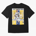 Cristiano Ronaldo Real Madrid Wall Art Oversized T-Shirt Support Your Favorite Stars during FIFA World Cup 2026 for Fans of Messi and Portugal, Spain and Germany, Bringing Sports Nostalgia, International Competition, Famous Players and