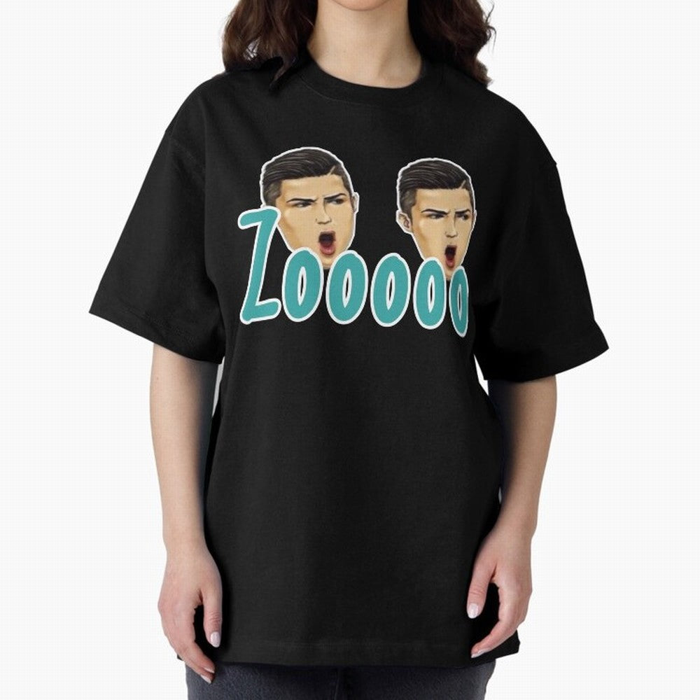 Zooo CR7 funny goal Oversized T-Shirt Treasure Match Day Hype around FIFA World Cup 2026 Group Stage, Haaland and Mbappe, Spain and Netherlands, Sports Nostalgia, International Competition, Famous Players and Unforgettable Victories; Ideal for Fans