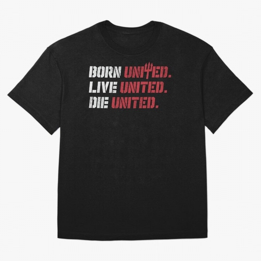 Manchester United - Born United Oversized T-Shirt Celebrate Supporters United by FIFA World Cup 2026 Spirit, Connected to Germany, Haaland, Global Supporter Spirit, Legendary Goals, National Colors and Tournament Celebration; Ideal for Fans Who