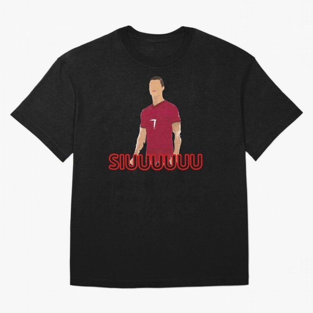 Siuuu Cristiano ronaldo goal Oversized T-Shirt Carry Global Football Passion for FIFA World Cup 2026, Connected to Messi, Brazil, Football Festival Excitement, Trophy Ambitions, Country Rivalries and Star Player Buzz; Perfect for Fans, Collectors,