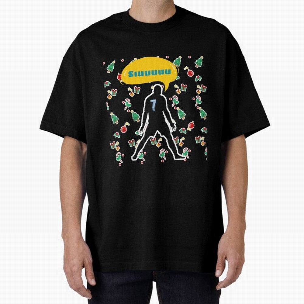 Siuuu christmas CR7 Oversized T-Shirt Honor FIFA World Cup 2026 Group Stage Spirit, Celebrating Germany, Neymar, Stadium Chants, National Pride, Trophy Dreams and Unforgettable Football Memories; Great for Watch Parties, Sports Bars, Family Nights,