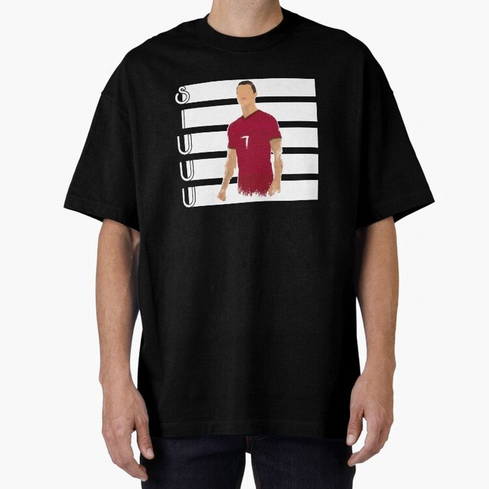Siuuu cr7 funny goal Oversized T-Shirt Celebrate Golden Goal Energy in FIFA World Cup 2026 USA Canada Mexico Spirit, Inspired by Brazil, Messi and Cristiano Ronaldo, Classic Soccer Heritage, Championship Pressure, Fan Loyalty and International