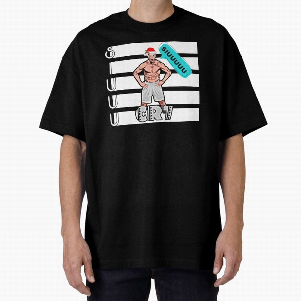Siuuu Cristiano ronaldo goal Oversized T-Shirt Bring World Football Passion into Global Football Passion for FIFA World Cup 2026 USA Canada Mexico, Inspired by Mbappe and Neymar, England, France and Netherlands, Soccer Culture, Superstar Moments,