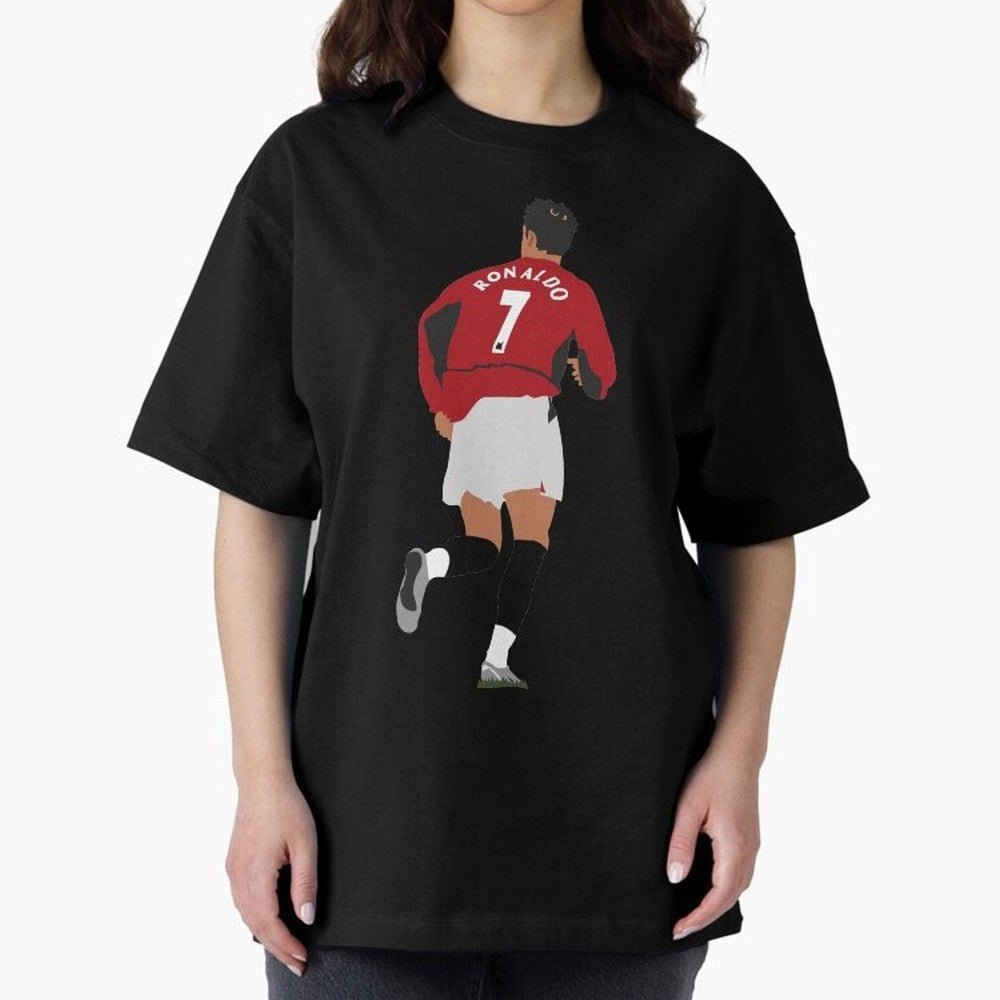 Ronaldo - Man Utd - 2004 Oversized T-Shirt Represent Fans Who Live for FIFA World Cup 2026 Group Stage Featuring Messi, CR7 and Mbappe, Brazil Energy, Goal Celebration Energy, Supporter Heritage, Football Icons and Worldwide Tournament Joy; Created