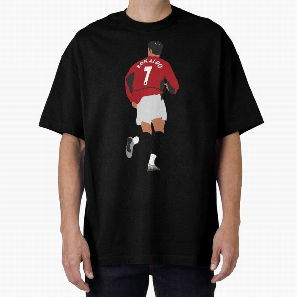 Ronaldo - Man Utd - 2004 Oversized T-Shirt Represent Fans Who Live for FIFA World Cup 2026 Group Stage Featuring Messi, CR7 and Mbappe, Brazil Energy, Goal Celebration Energy, Supporter Heritage, Football Icons and Worldwide Tournament Joy; Created