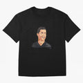 Cristiano Ronaldo Vector Art Graphics Design Oversized T-Shirt Celebrate Soccer Greatness during FIFA World Cup 2026 Group Stage Spirit, Built around Brazil, Portugal and Argentina, Messi, CR7 and Mbappe, Football History, Final Match Energy, Crowd