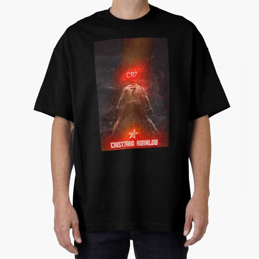 CR7 - CRISTIANO RONALDO Oversized T-Shirt Bring FIFA World Cup 2026 USA Canada Mexico for Fans of Cristiano Ronaldo, Haaland and CR7 and England, France and Netherlands, Bringing Fan Favorite Moments, National Team Passion, Big Match Drama and