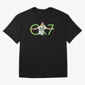 CR7 Oversized T-Shirt Bring a Vintage Feel to Global Football Passion for FIFA World Cup 2026, Celebrating Haaland and Mbappe, Brazil, Vintage Soccer Flavor, Modern Football Stars, National Flags and Final Night Emotion; Great for Watch Parties,