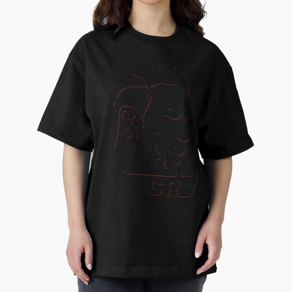 CR7 cristiano ronaldo logo Oversized T-Shirt Represent FIFA World Cup 2026 Built around Messi, Neymar and Mbappe, Portugal, Spain and Germany Energy, Match Day Excitement, Supporter Culture, Golden Goals and Global Football Passion; Ideal for