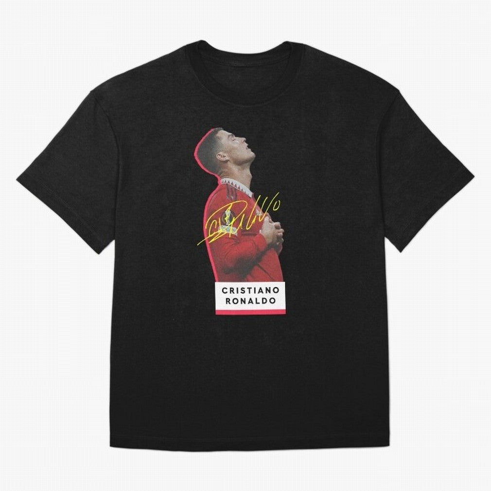 New Celebration Ronaldo Oversized T-Shirt Honor Football Greatness during FIFA World Cup 2026 Spirit, Driven by Spain, Mbappe and Neymar, Sports Nostalgia, International Competition, Famous Players and Unforgettable Victories; Great for Watch