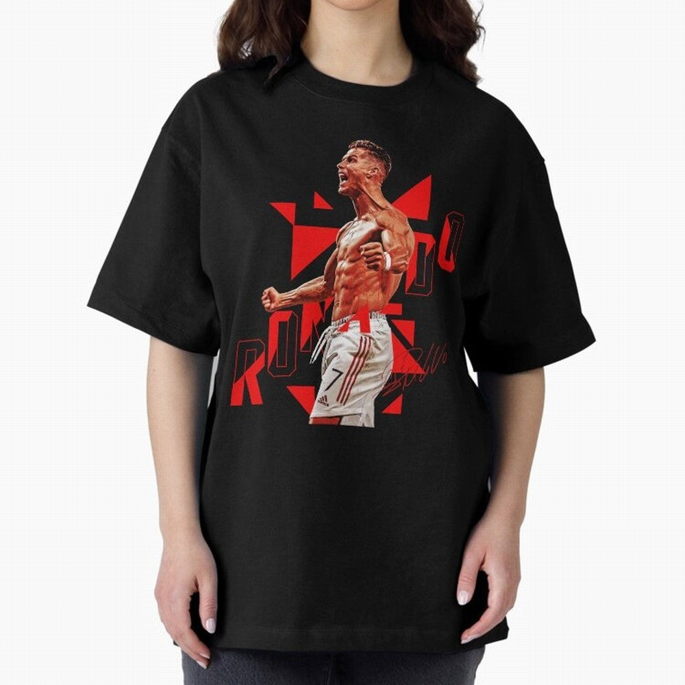 Cristiano Ronaldo Oversized T-Shirt Celebrate Football Dreams Across FIFA World Cup 2026 USA Canada Mexico for Fans of Messi, CR7 and Mbappe and Portugal, Bringing Fan Favorite Moments, National Team Passion, Big Match Drama and Soccer History;