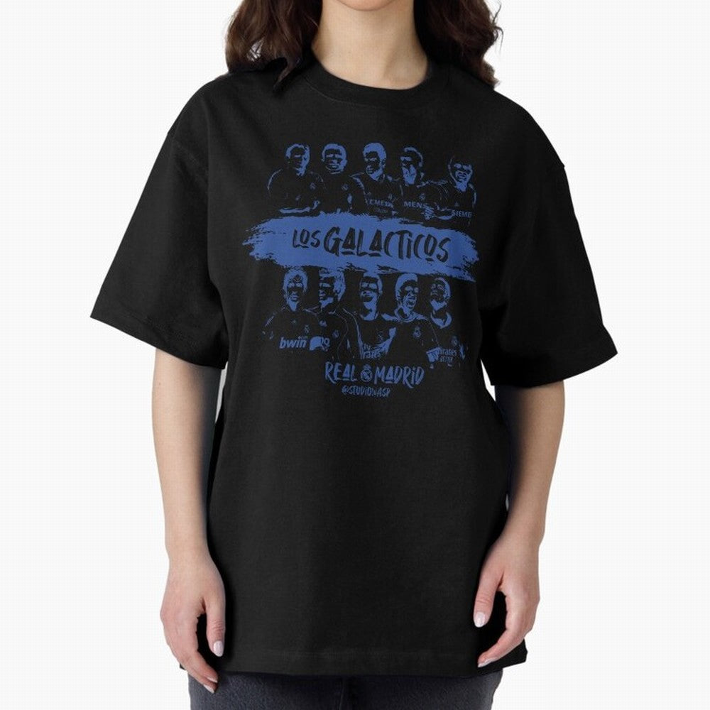 Los Galacticos Oversized T-Shirt Celebrate Fan Favorites in FIFA World Cup 2026 Group Stage Highlighting Messi, CR7 and Mbappe, Portugal, Spain and Germany Energy, Game Day Rituals, Football Legends, Country Pride and the Road to the Final; Made