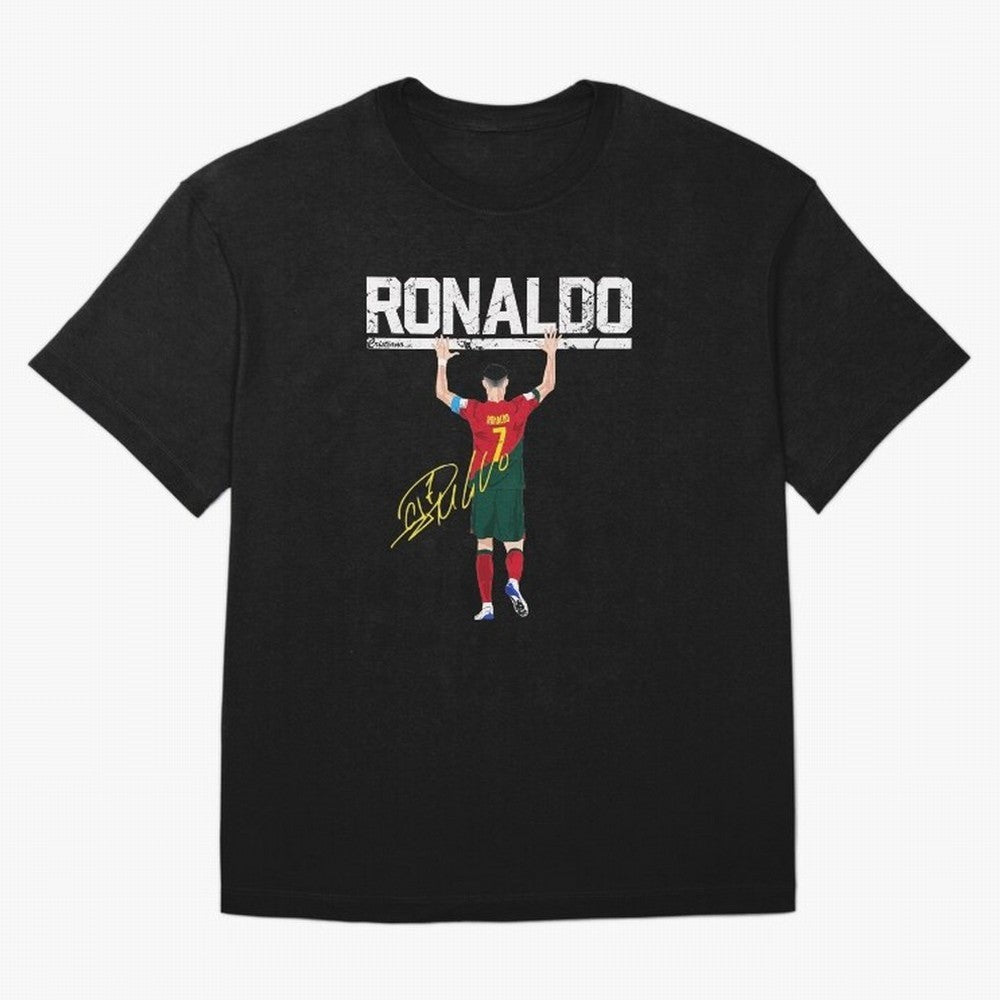 Cristiano Ronaldo Portugal Jersey -The Farewell Oversized T-Shirt Feel the Heartbeat of FIFA World Cup 2026 USA Canada Mexico Featuring Messi, CR7 and Mbappe, Brazil, Portugal and Argentina Energy, Vintage Soccer Flavor, Modern Football Stars,