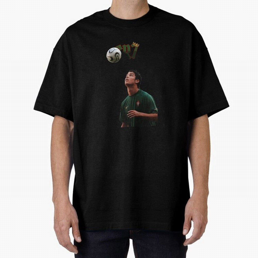 Cristiano Ronaldo Oversized T-Shirt Follow FIFA World Cup 2026 Group Stage for Fans of Messi and Spain and Netherlands, Bringing Stadium Memories, Football Loyalty, International Chants and Championship Tradition; Ideal for Passionate Fans Who Love