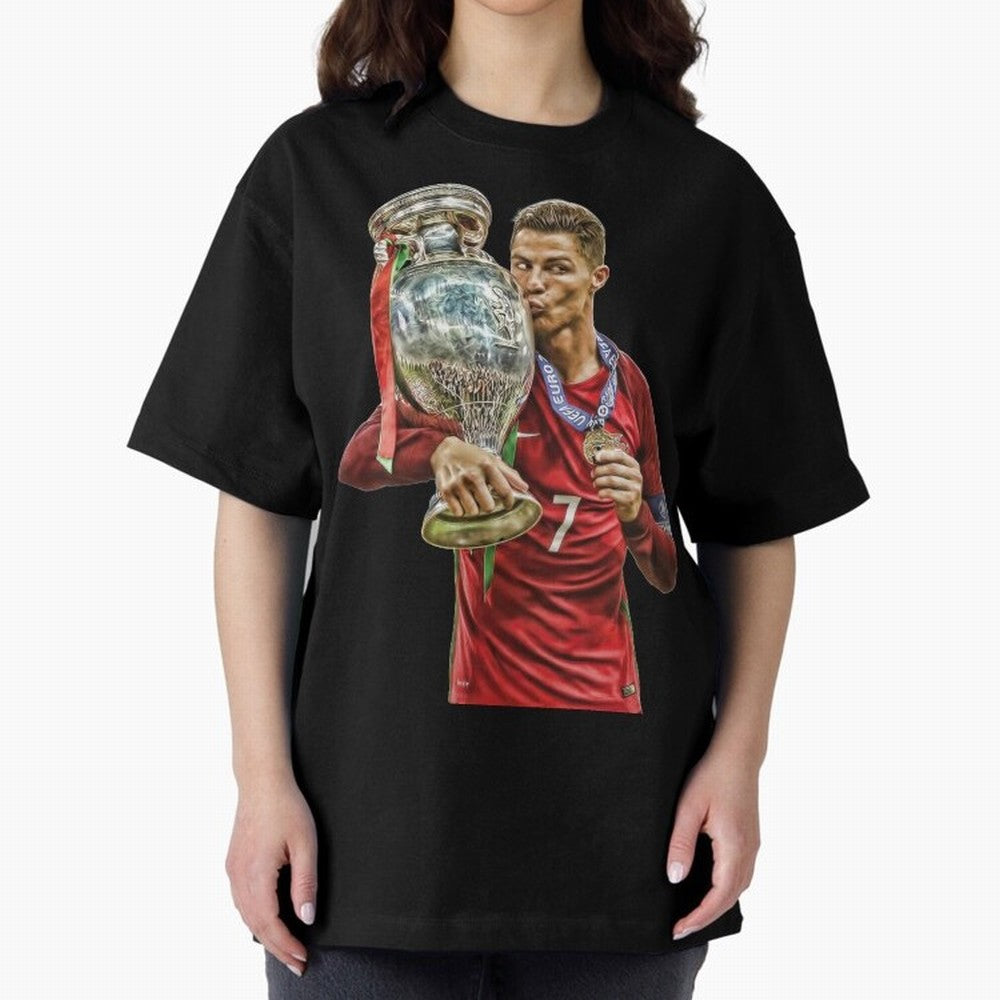cristiano ronaldo Oversized T-Shirt Carry the Colors and Pride of FIFA World Cup 2026 Group Stage Featuring Neymar, Argentina, France and Brazil Energy, Football Passion, Legendary Performances, Festival Vibes and Supporter Community; Ideal for