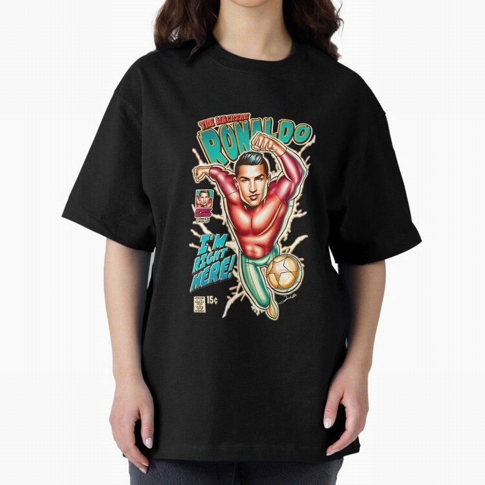 Cristiano Ronaldo CR7 Cristiano Ronaldo Oversized T-Shirt Carry the Dream of Global Football Passion for FIFA World Cup 2026 USA Canada Mexico, Inspired by Cristiano Ronaldo, Haaland and CR7, Argentina, Football History, Final Match Energy, Crowd