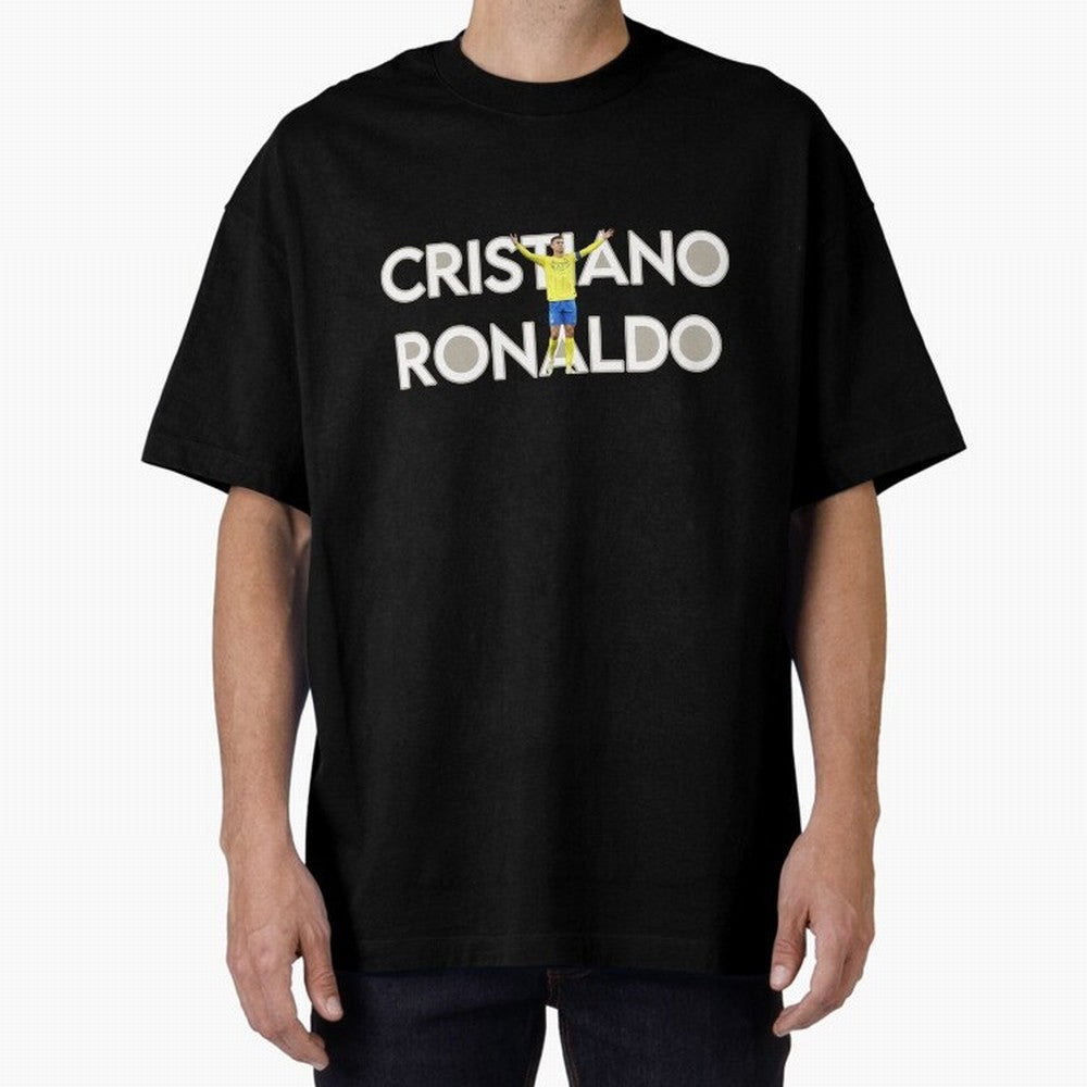 Cristiano Ronaldo Oversized T-Shirt Feel the Roar of Match Day Hype around FIFA World Cup 2026 Group Stage, Mbappe and Neymar, Argentina and Brazil, Worldwide Fan Energy, Dramatic Goals, Stadium Lights and Championship Celebrations; Ideal for Fans