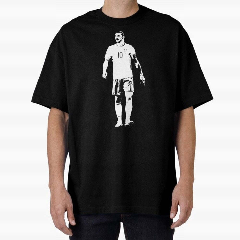 Zlatan-Ibra Oversized T-Shirt Celebrate the Road through FIFA World Cup 2026 USA Canada Mexico Capturing CR7 and Messi, Argentina and Brazil Energy, Football History, Final Match Energy, Crowd Noise and Once in a Lifetime Moments; Made for