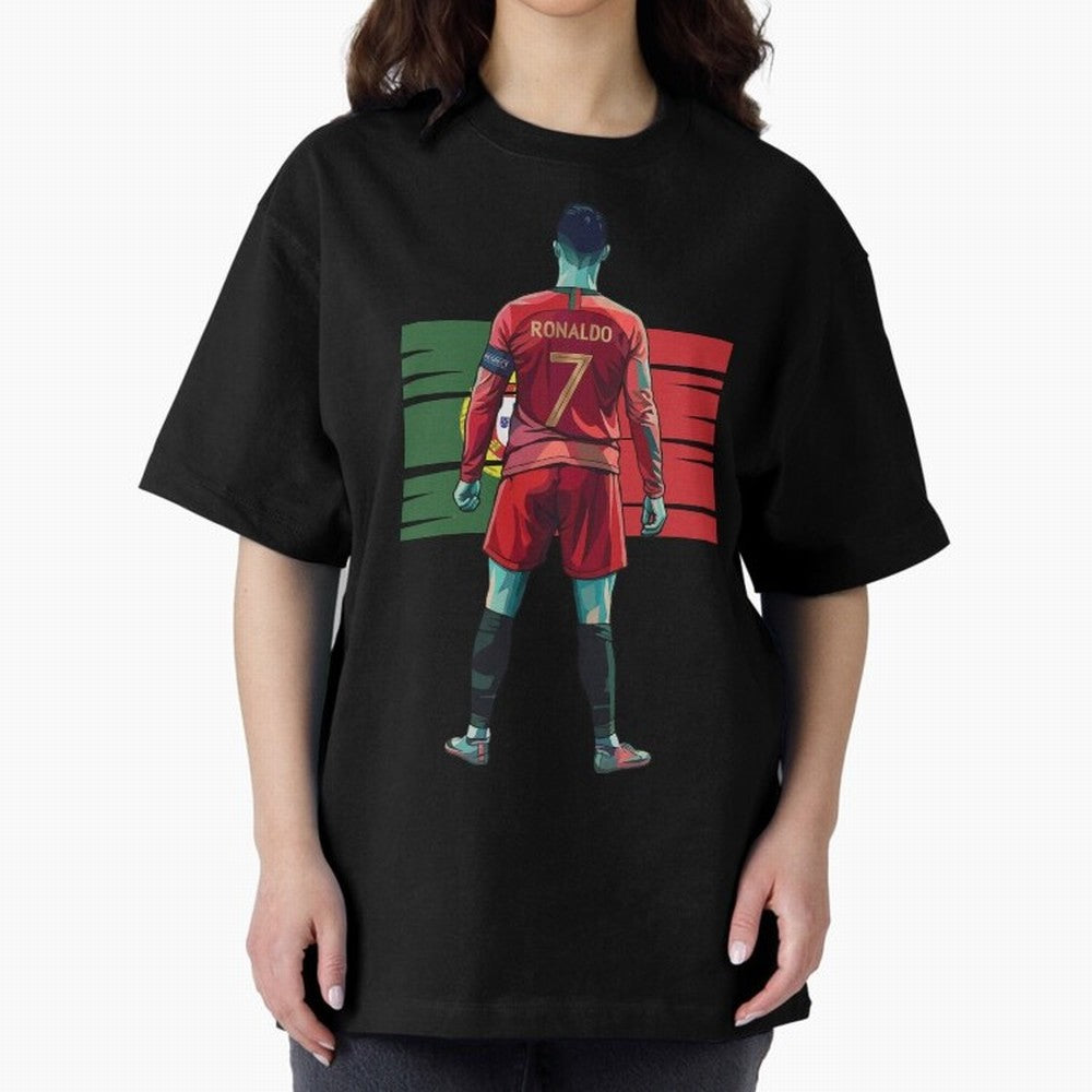 Cristiano Ronaldo Oversized T-Shirt Make Every Kick Count in the FIFA World Cup 2026 USA Canada Mexico Journey through Messi Highlights, England, France and Netherlands Pride, Global Supporter Spirit, Legendary Goals, National Colors and Tournament