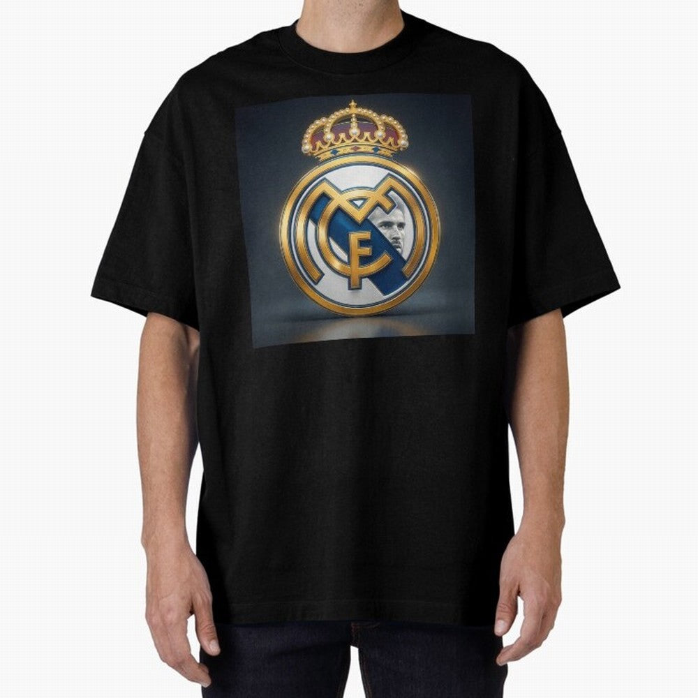 Figuras Madridistas Oversized T-Shirt Elevate FIFA World Cup 2026 Capturing Cristiano Ronaldo, Haaland and CR7, Argentina, France and Brazil Energy, Championship Spirit, Famous Goals, Roaring Crowds and International Football Unity; Made for