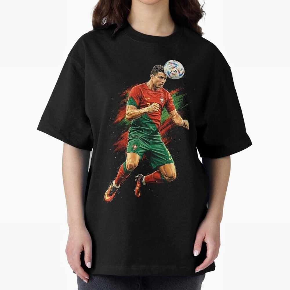 Cristiano Ronaldo Football Legend Oversized T-Shirt Represent Fans Who Live for the FIFA World Cup 2026 Group Stage Journey through Messi, Neymar and Mbappe Highlights, France Pride, Soccer Culture, Superstar Moments, National Team Dreams and