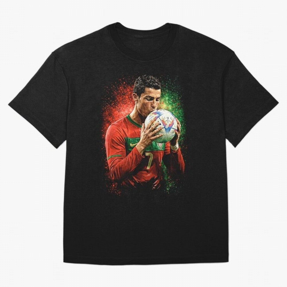 Cristiano Ronaldo Football Legend Oversized T-Shirt Celebrate Fan Favorites in the FIFA World Cup 2026 Journey through Haaland and Mbappe Highlights, Portugal Pride, Game Day Rituals, Football Legends, Country Pride and the Road to the Final;