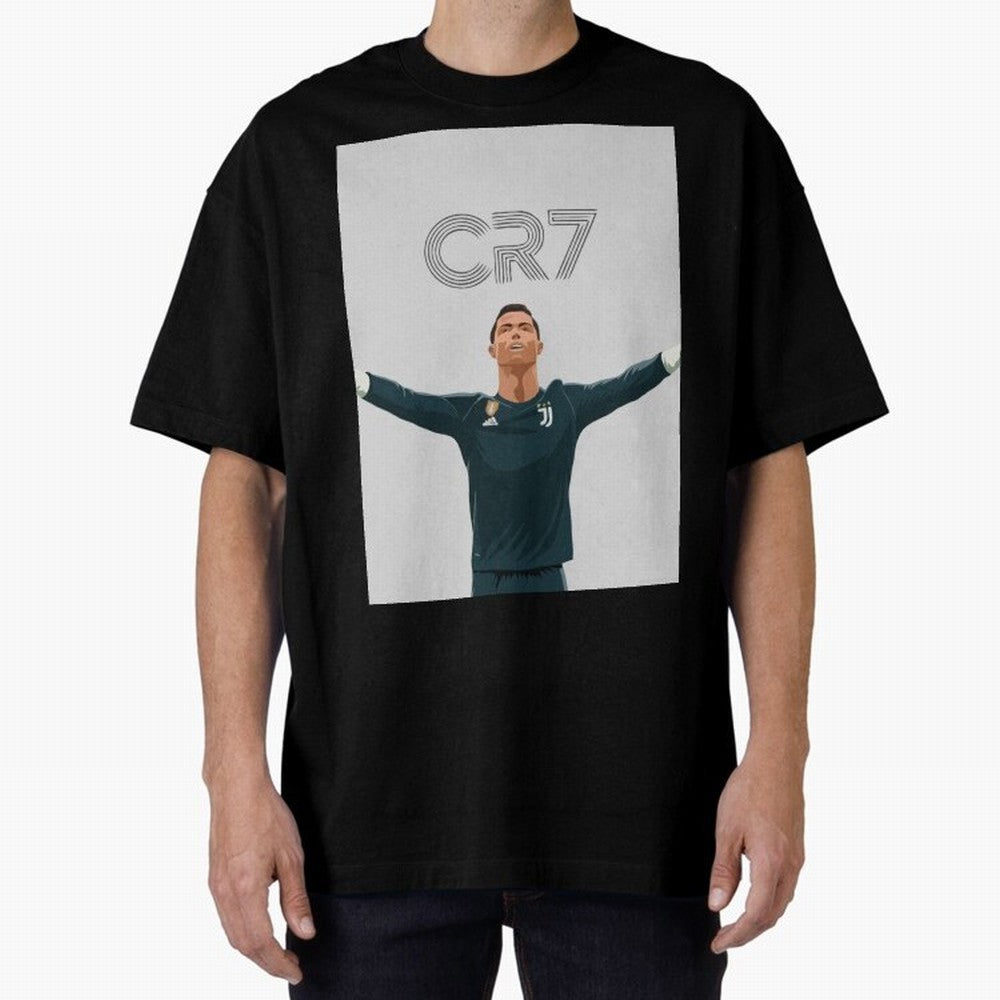 Cristiano Ronaldo CR7 Juventus T-shirt Design Oversized T-Shirt Elevate Match Day Hype around FIFA World Cup 2026 Group Stage, Neymar, Argentina, Soccer Culture, Superstar Moments, National Team Dreams and Competitive Fire; Perfect for People Who