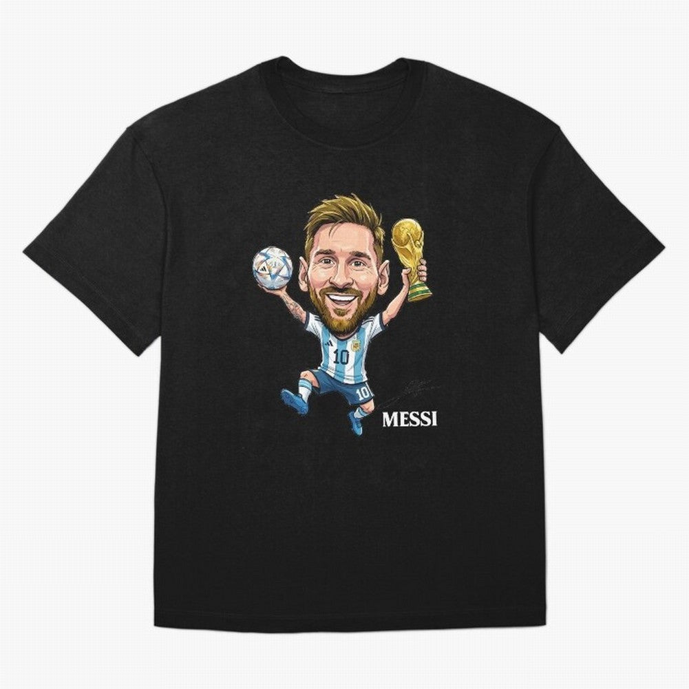 Messi Campion Oversized T-Shirt Follow the Final Road of FIFA World Cup 2026 Group Stage Spirit, Inspired by England, Messi, Neymar and Mbappe, Football History, Final Match Energy, Crowd Noise and Once in a Lifetime Moments; Ideal for Passionate