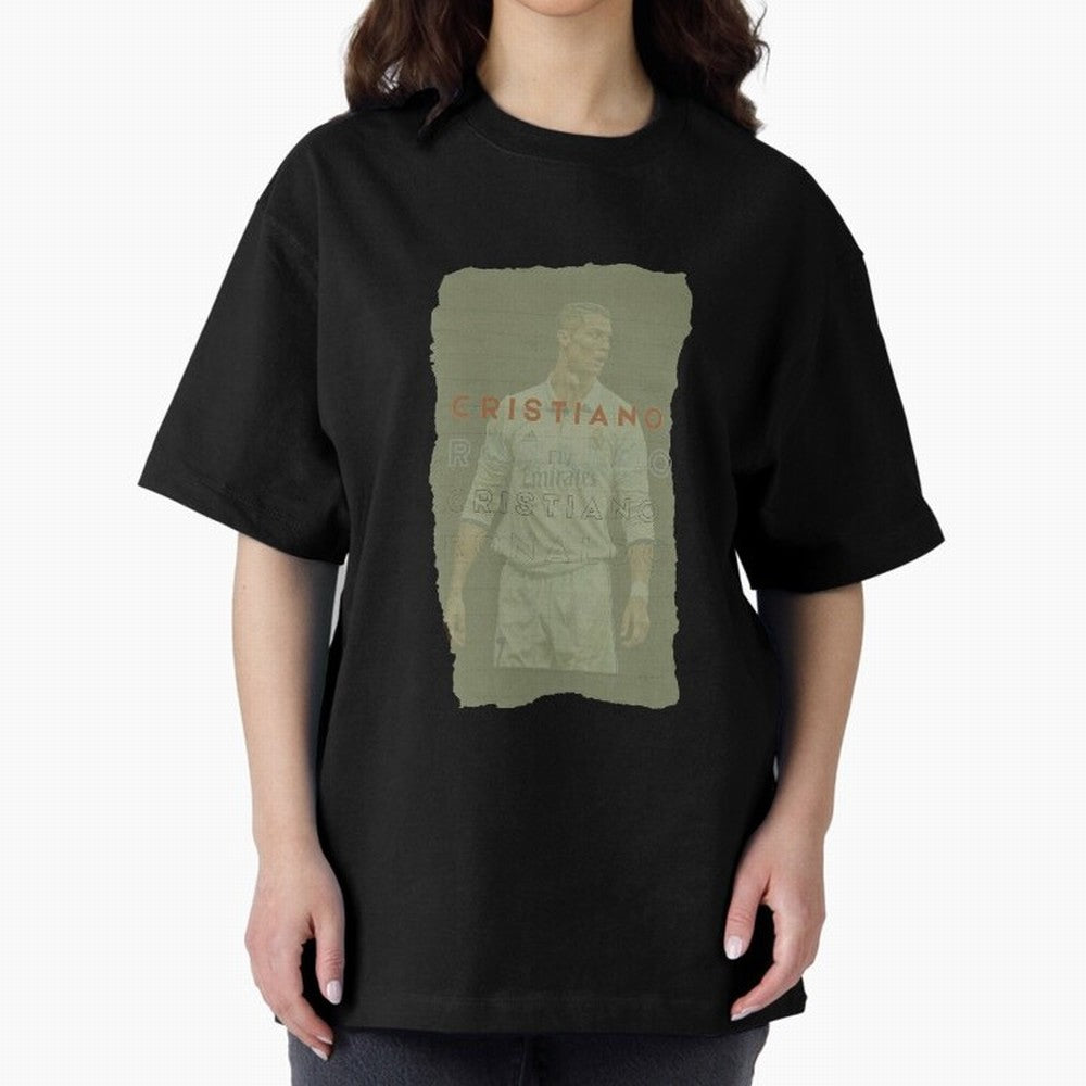 Classic Cristiano Ronaldo Oversized T-Shirt Follow Match Day Hype around FIFA World Cup 2026, Mbappe, Netherlands, Fan Favorite Moments, National Team Passion, Big Match Drama and Soccer History; Perfect for Supporters Who Want Bold Football