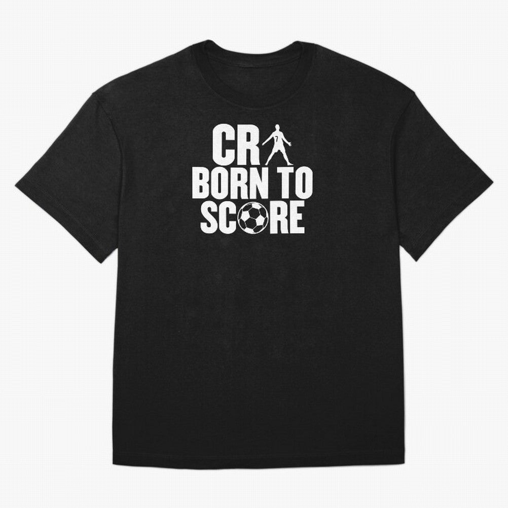Cr7 Born To Score Oversized T-Shirt Keep Football History Alive during Match Day Hype around FIFA World Cup 2026 USA Canada Mexico, Cristiano Ronaldo, Haaland and CR7, England, Football History, Final Match Energy, Crowd Noise and Once in a