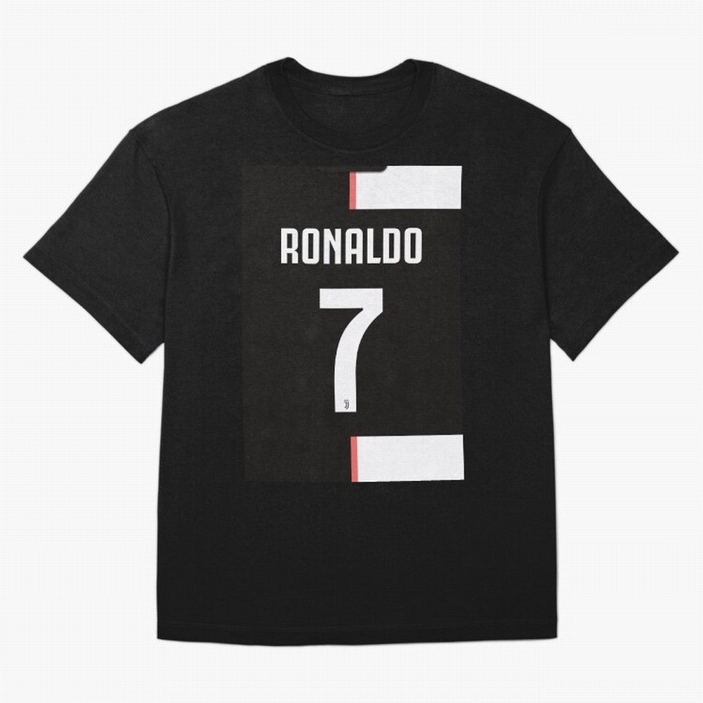 Ronaldo 7 Juventus 19-20 Retro Jersey Oversized T-Shirt Feel the Roar of Match Day Hype around FIFA World Cup 2026 Group Stage, CR7, England and Germany, Goal Celebration Energy, Supporter Heritage, Football Icons and Worldwide Tournament Joy;