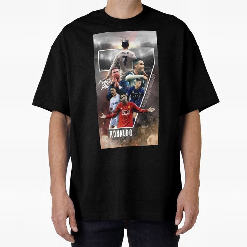 Cr7 wallpaper Oversized T-Shirt Celebrate Unforgettable Nights in Global Football Passion for FIFA World Cup 2026 Group Stage, Filled with Messi, CR7 and Mbappe, Argentina and Brazil, Football History, Final Match Energy, Crowd Noise and Once in a