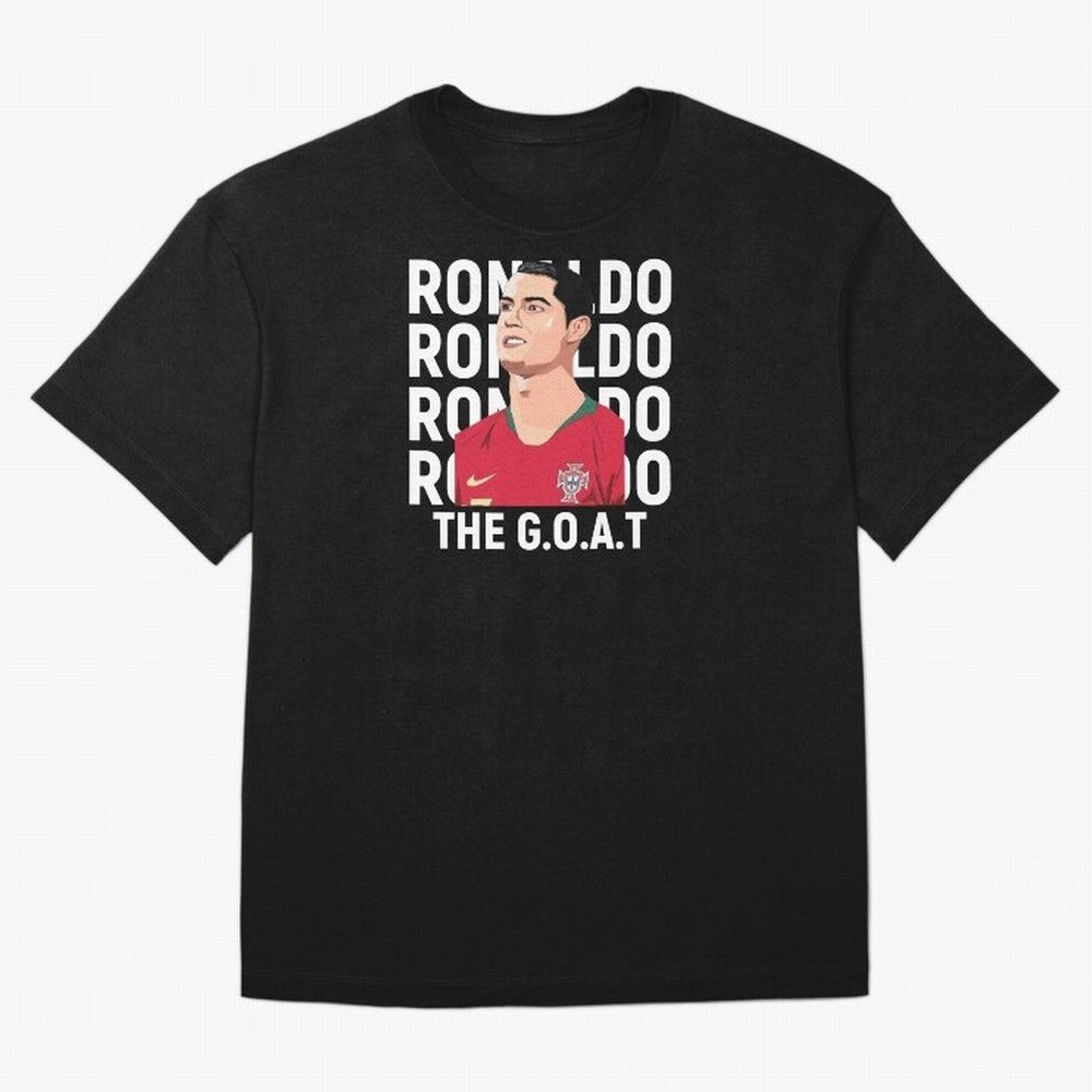 Ronaldo The Goat Oversized T-Shirt Show Support during Global Football Passion for FIFA World Cup 2026, Built around Mbappe, Argentina, France and Brazil, Supporter Pride, Iconic Celebrations, Legendary Names and Global Match Day Energy; Built for