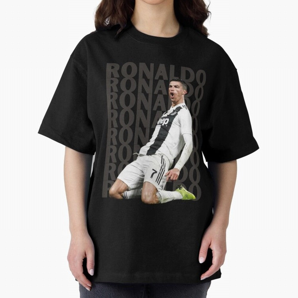 Cristiano Ronaldo | Portugal | Football | GOAT | Juventus Oversized T-Shirt Keep Football History Alive during Global Football Passion for FIFA World Cup 2026, Built around Cristiano Ronaldo, France, Football Passion, Legendary Performances,