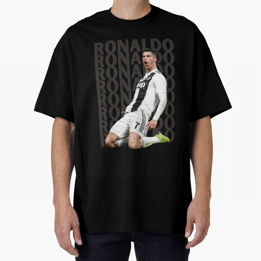 Cristiano Ronaldo | Portugal | Football | GOAT | Juventus Oversized T-Shirt Keep Football History Alive during Global Football Passion for FIFA World Cup 2026, Built around Cristiano Ronaldo, France, Football Passion, Legendary Performances,