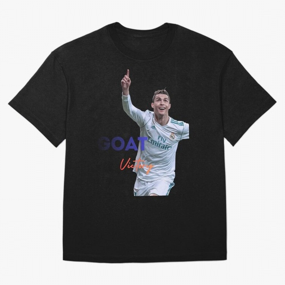 Goat CR7 MIndset Oversized T-Shirt Bring World Football Passion into Global Football Passion for FIFA World Cup 2026 USA Canada Mexico, with Neymar, England and Germany, Classic Soccer Heritage, Championship Pressure, Fan Loyalty and International