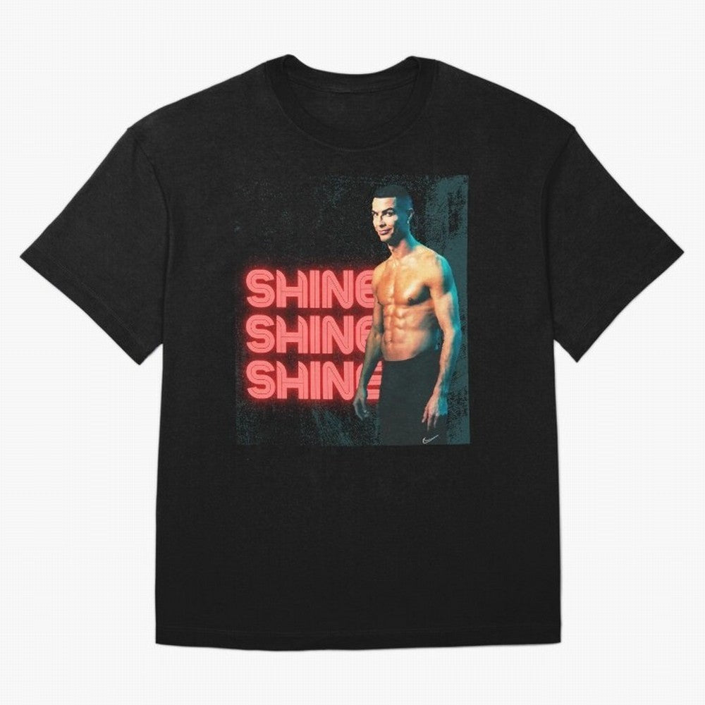 Cristiano Ronaldo Shine Oversized T-Shirt Fuel Your Fan Pride for FIFA World Cup 2026 Group Stage Spirit, Celebrating France and Portugal, Haaland, Match Day Excitement, Supporter Culture, Golden Goals and Global Football Passion; Perfect for