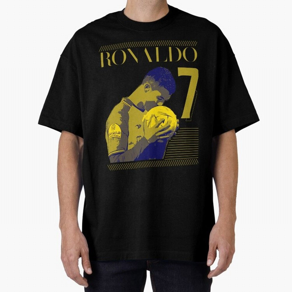 Cristiano Ronaldo Its Yellow Oversized T-Shirt Join the Countdown to FIFA World Cup 2026 Made for Neymar, England and Germany Energy, Tournament Hype, Historic Matchups, Family Viewing Parties and Global Sports Pride; Great for Supporters Who Love