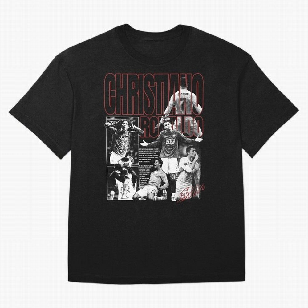 Cristiano Ronaldo Vintage Graphic Oversized T-Shirt Carry National Pride through FIFA World Cup 2026 USA Canada Mexico Driven by Cristiano Ronaldo, Haaland and CR7, Spain and Netherlands Energy, Retro Football Energy, Iconic Rivalries, Trophy Chase