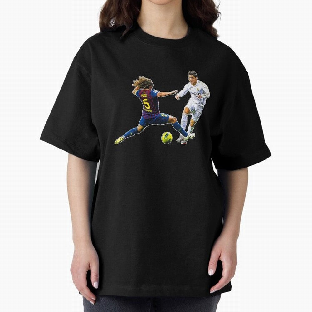 Ronaldo Oversized T-Shirt Celebrate Match Day Hype around FIFA World Cup 2026, Messi and Cristiano Ronaldo, England, France and Netherlands, Vintage Soccer Flavor, Modern Football Stars, National Flags and Final Night Emotion; Ideal for Passionate