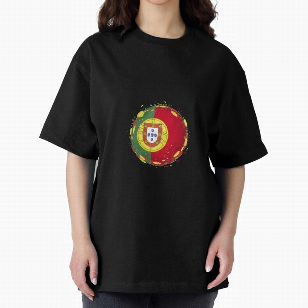 Portugal Oversized T-Shirt Celebrate Golden Goal Energy in Global Football Passion for FIFA World Cup 2026 Group Stage, Made for Neymar, England, France and Netherlands, Football Festival Excitement, Trophy Ambitions, Country Rivalries and Star