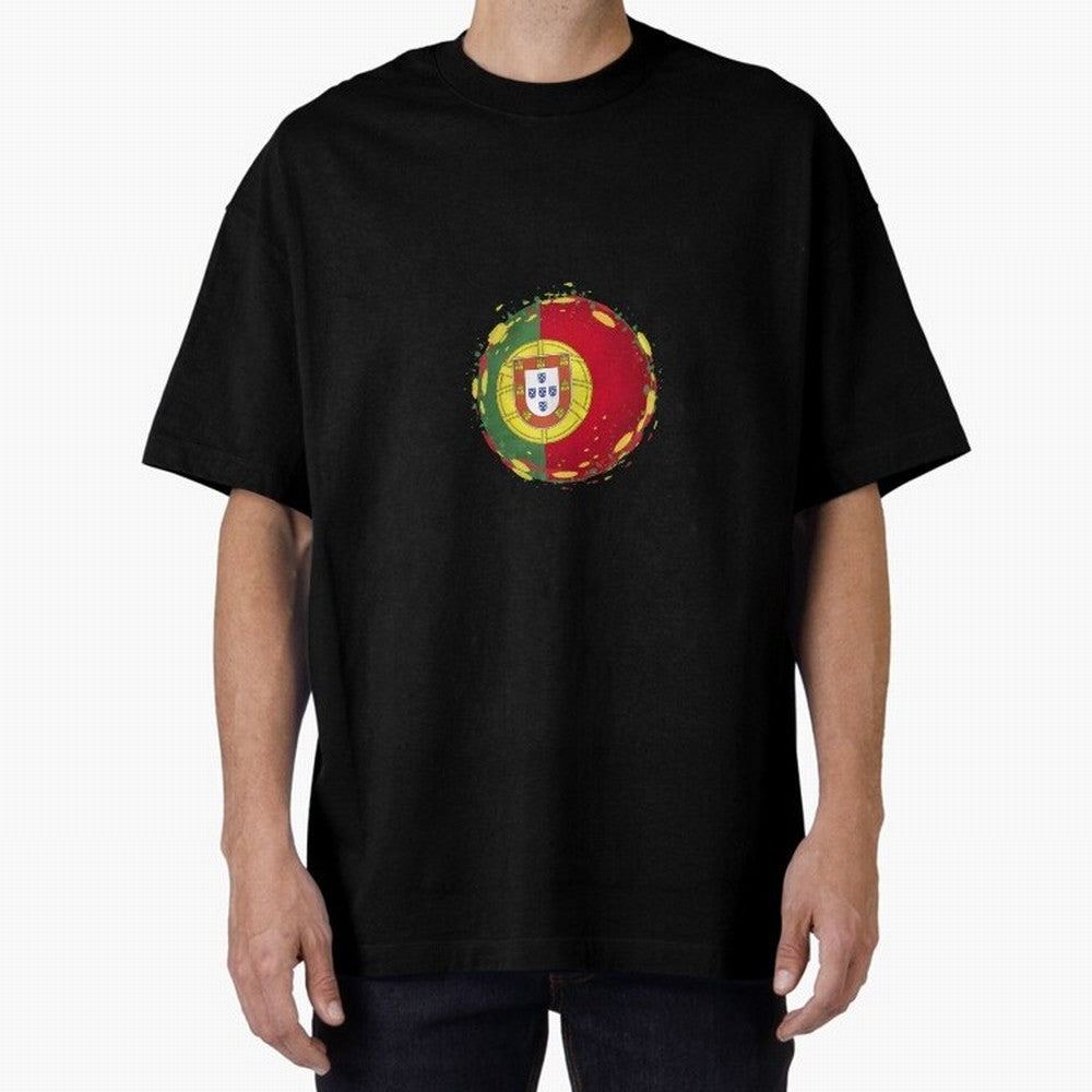 Portugal Oversized T-Shirt Celebrate Golden Goal Energy in Global Football Passion for FIFA World Cup 2026 Group Stage, Made for Neymar, England, France and Netherlands, Football Festival Excitement, Trophy Ambitions, Country Rivalries and Star