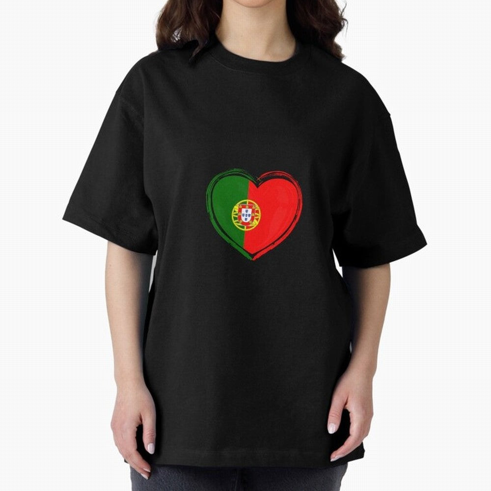 Portugal Oversized T-Shirt Feel the Heartbeat of Match Day Hype around FIFA World Cup 2026, Mbappe and Neymar, France and Portugal, Vintage Soccer Flavor, Modern Football Stars, National Flags and Final Night Emotion; Created for Match Day Parties,