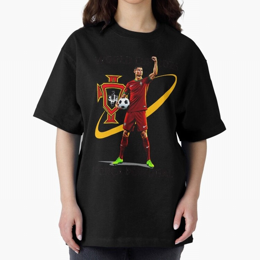 FIFA World Cup 2026 - Portugal Fan Oversized T-Shirt Make Memories around FIFA World Cup 2026 Group Stage Inspired by Neymar, Haaland and Cristiano Ronaldo, England, France and Netherlands Energy, Supporter Pride, Iconic Celebrations, Legendary