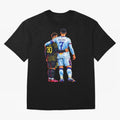 2 GOATS Oversized T-Shirt Bring Retro Soccer Energy to Global Football Passion for FIFA World Cup 2026 Group Stage, Inspired by Cristiano Ronaldo, Germany, Vintage Soccer Flavor, Modern Football Stars, National Flags and Final Night Emotion;