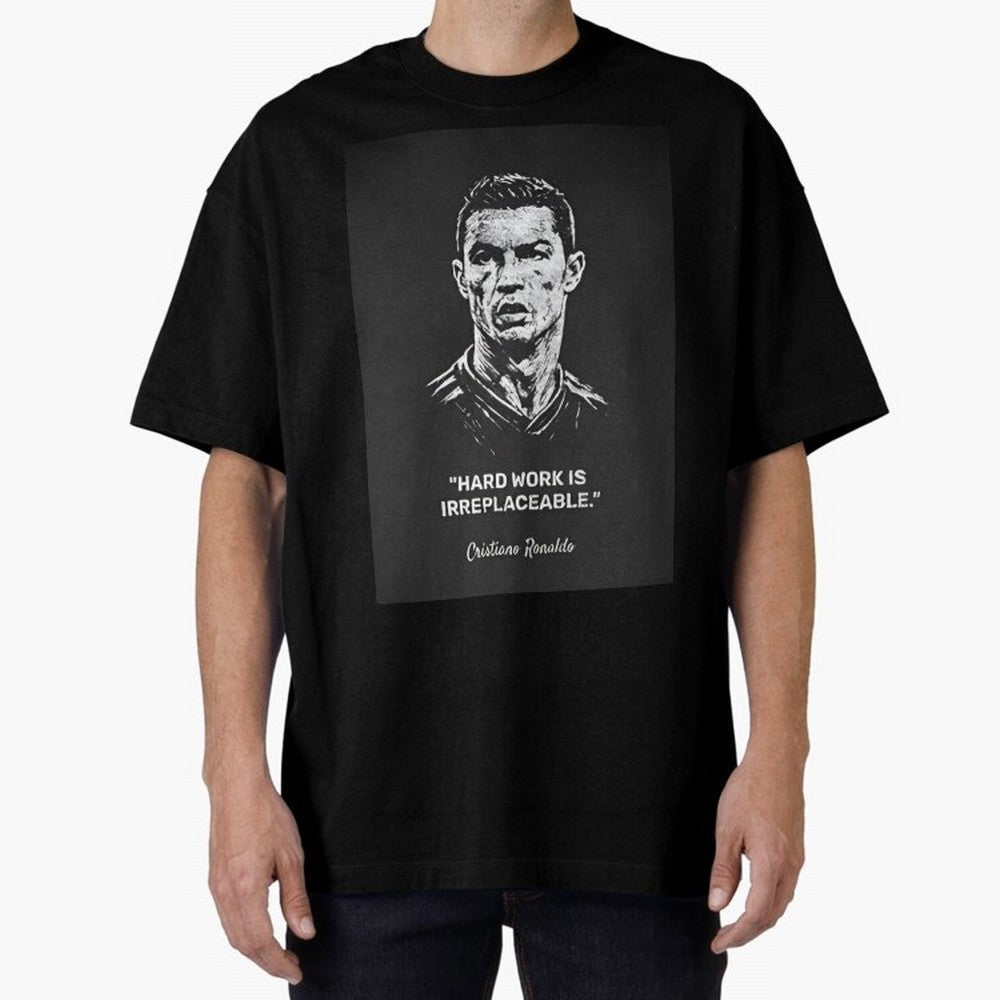 Cristiano Ronaldo Oversized T-Shirt Embrace FIFA World Cup 2026 Group Stage with CR7 and Messi, Germany Energy, Football Festival Excitement, Trophy Ambitions, Country Rivalries and Star Player Buzz; Ideal for Fans Who Follow Messi, Cristiano