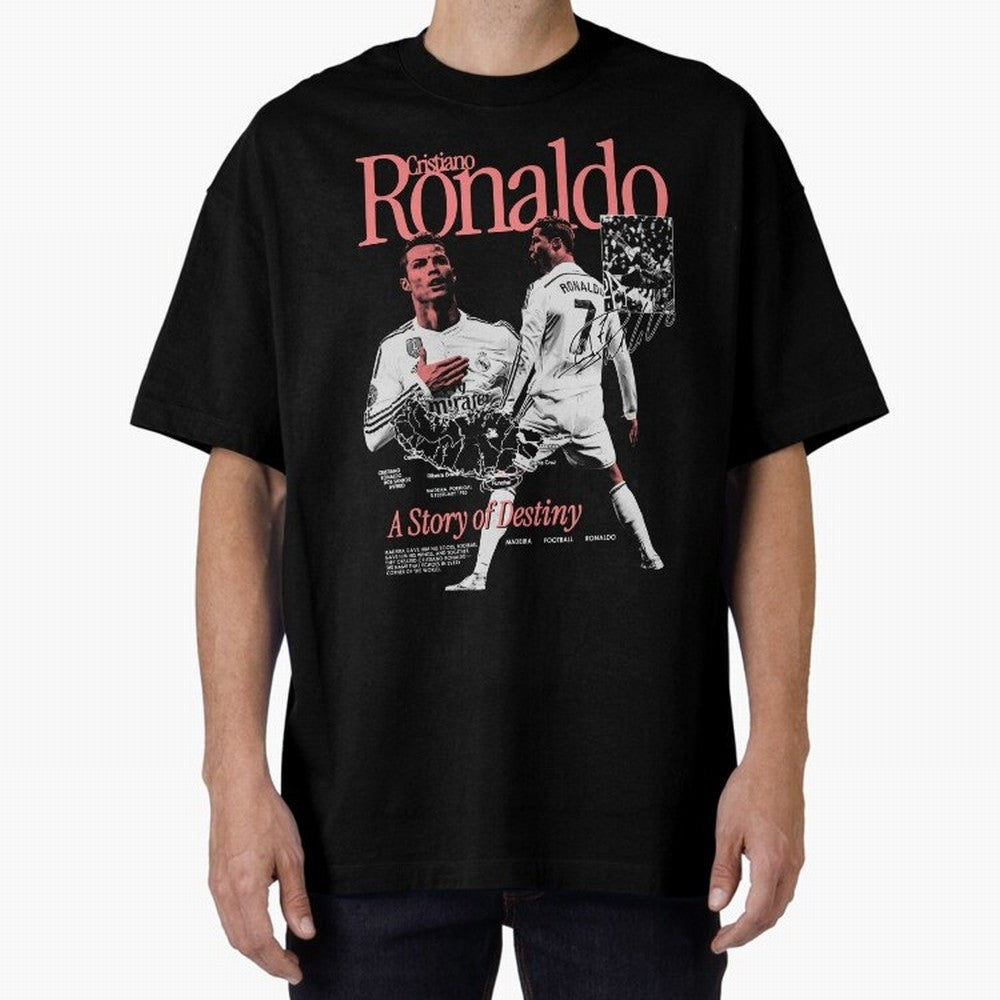 CR7 Cristiano Oversized T-Shirt Turn Up for FIFA World Cup 2026 Group Stage Spirit, Centered on France and Portugal, Neymar, Tournament Hype, Historic Matchups, Family Viewing Parties and Global Sports Pride; Made for Collectors Who Enjoy Iconic