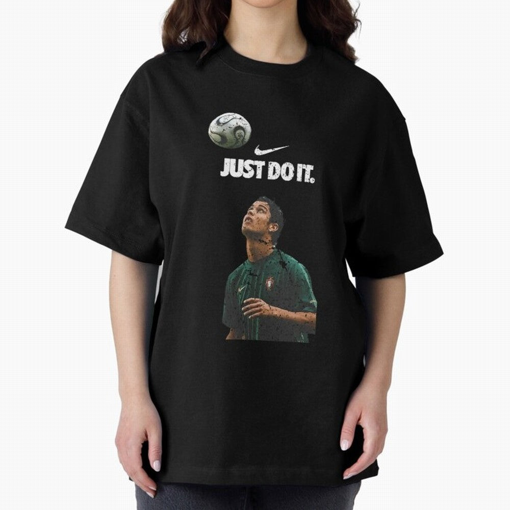 Cristiano Ronaldo Just Do It Oversized T-Shirt Show Match Day Excitement for the FIFA World Cup 2026 Group Stage Journey through Messi, Neymar and Mbappe Highlights, Spain and Netherlands Pride, Fan Favorite Moments, National Team Passion, Big