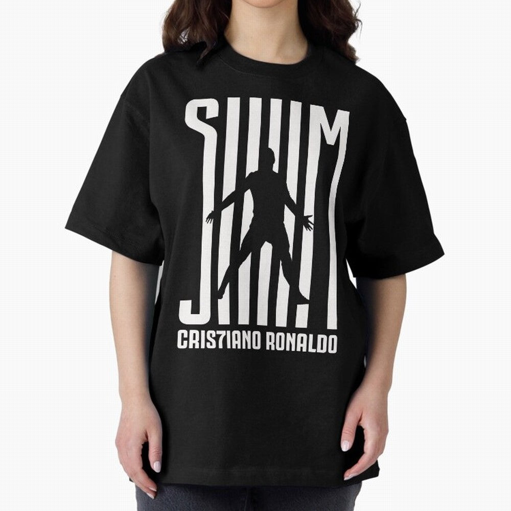 Cristiano Ronaldo - SIM Oversized T-Shirt Feel International Energy from the FIFA World Cup 2026 USA Canada Mexico Journey through CR7 Highlights, England, France and Netherlands Pride, Sports Nostalgia, International Competition, Famous Players